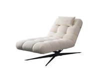 Smart Lounge Chair C019 - White Fabric