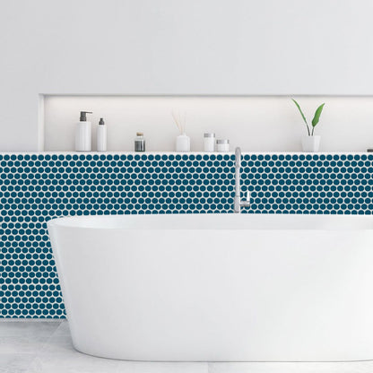 1.2mm Peel and Stick Blue Dot Wall Tiles Home Decor Bathroom Living Room T80409 by Vivid Tiles | Souqify