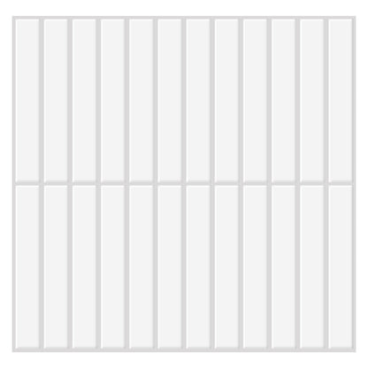 1.2mm Peel and Stick Gray Frame Line Rectangle Small Size Wall Tiles Home Decor Kitchen T80551 by Vivid Tiles | Souqify