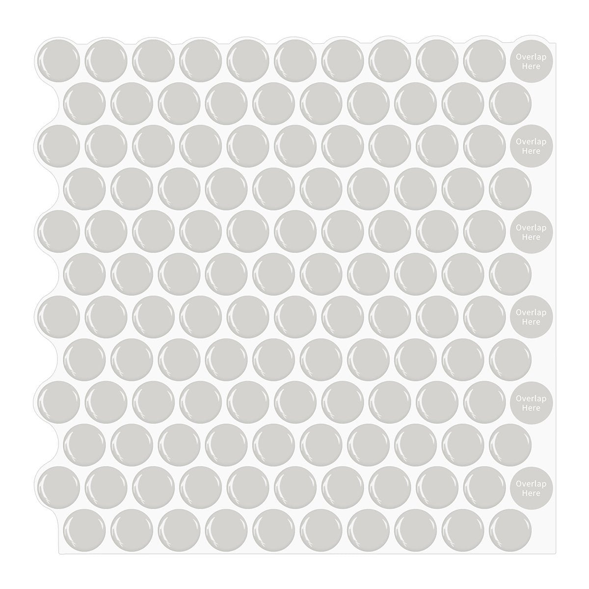 1.2mm Peel and Stick Light Brown Dot Wall Tiles Home Decor Bathroom Living Room T80412 by Vivid Tiles | Souqify