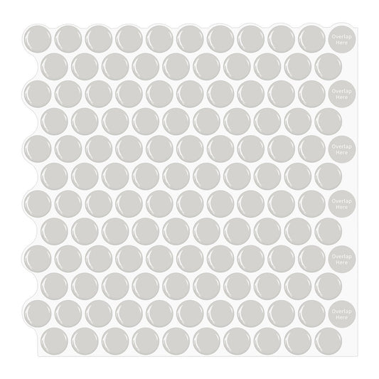 1.2mm Peel and Stick Light Brown Dot Wall Tiles Home Decor Bathroom Living Room T80412 by Vivid Tiles | Souqify