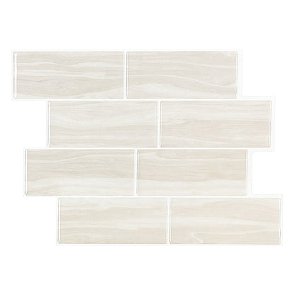 1.2mm Peel and Stick Wood Grain Train Small Size Wall Tiles Home Decor Kitchen T80760 by Vivid Tiles | Souqify