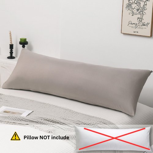 1 Piece Long Body Pillow Case, Plain Cappuccino Color. by 5 | Souqify