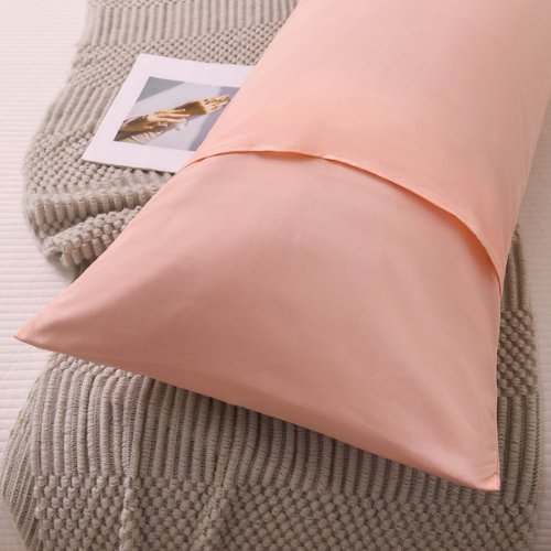 1 Piece Long Body Pillow Case, Plain Peach Color. by 5 | Souqify