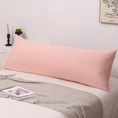 1 Piece Long Body Pillow Case, Plain Peach Color. by 5 | Souqify