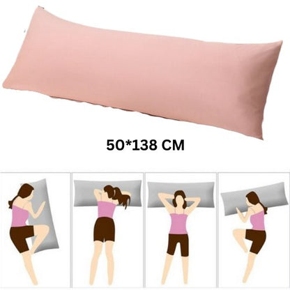 1 Piece Long Body Pillow Case, Plain Peach Color. by 5 | Souqify
