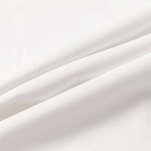 1 Piece Long Body Pillow Case, Plain White Color.