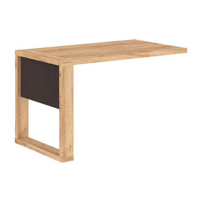 RECTANGULAR SHAPE HIGH EXECUTIVE DESK EXTENSION, MADE IN E1 LAMINATE CHIPBOARD WITH 38MM TOP, WITH FULL WOODEN MODESTY PANEL AND LEGS