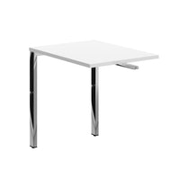 RECTANGULAR SHAPE DESK EXTENSION MADE IN 25MM MFC TOP, E1 LAMINATE CHIPBOARD, 40X40MM METAL U SHAPE FRAMES