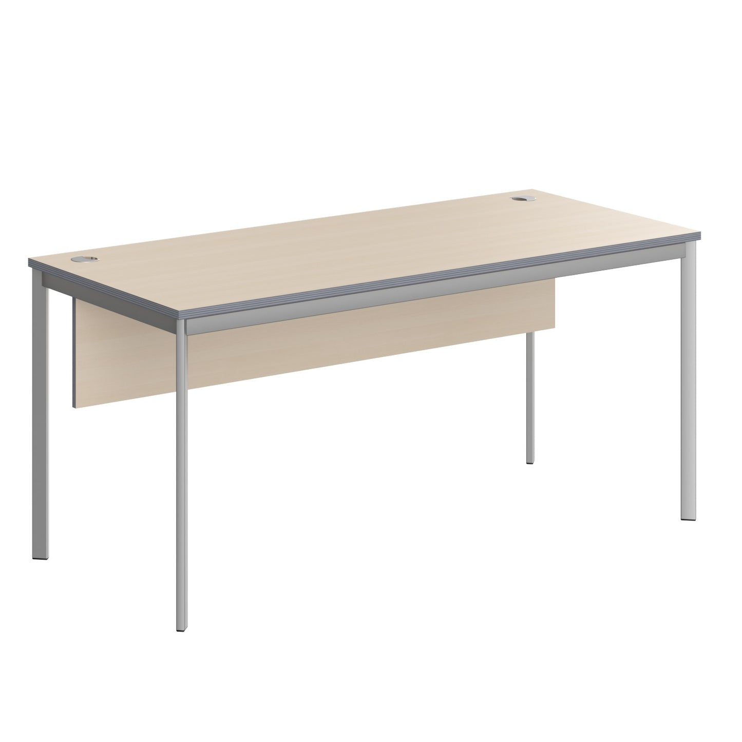 RECTANGULAR SHAPE DESK MADE IN 25MM MFC TOP, MODESTY PANEL, E1 LAMINATE CHIPBOARD 40X20MM METAL FRAMES