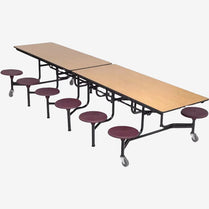 12 Seats Mobile Folding Cafeteria Tables by Treejar | Souqify