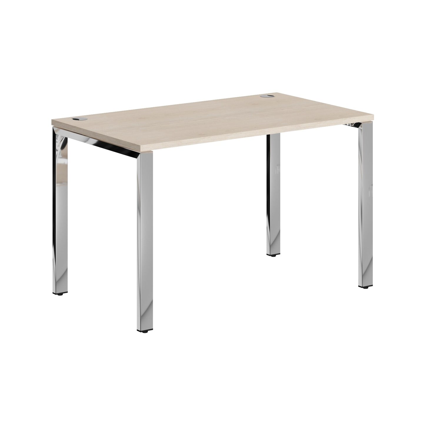 RECTANGULAR DESK DESK MADE IN 25MM MFC TOP, E1 LAMINATE CHIPBOARD 40X20MM METAL GLOSSY FRAMES