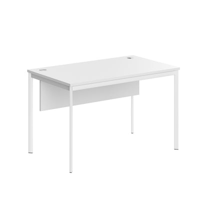 RECTANGULAR SHAPE DESK MADE IN 25MM MFC TOP, MODESTY PANEL, E1 LAMINATE CHIPBOARD 40X20MM METAL FRAMES