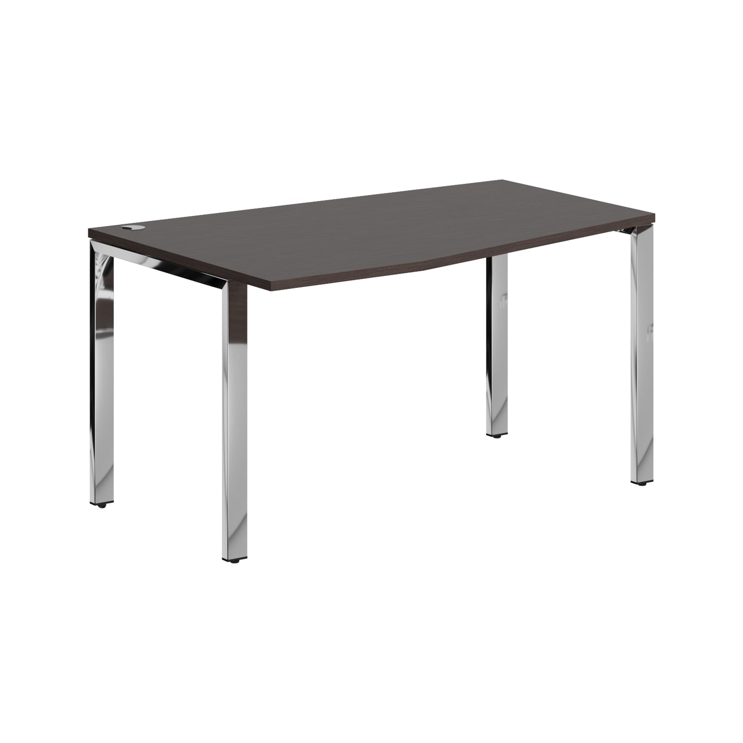 L SHAPE DESK DESK MADE IN 25MM MFC TOP, E1 LAMINATE CHIPBOARD 40X20MM METAL GLOSSY FRAMES