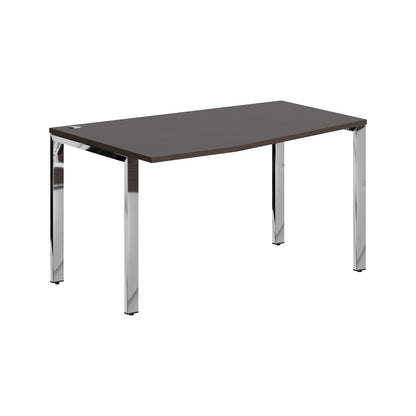 L SHAPE DESK DESK MADE IN 25MM MFC TOP, E1 LAMINATE CHIPBOARD 40X20MM METAL GLOSSY FRAMES