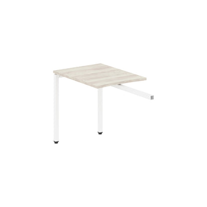 RECTANGULAR SHAPE DESK EXTENSION MADE IN 25MM MFC TOP, E1 LAMINATE CHIPBOARD WITH WOODEN MODESTY PANEL 40X40MM METAL U SHAPE FRAMES