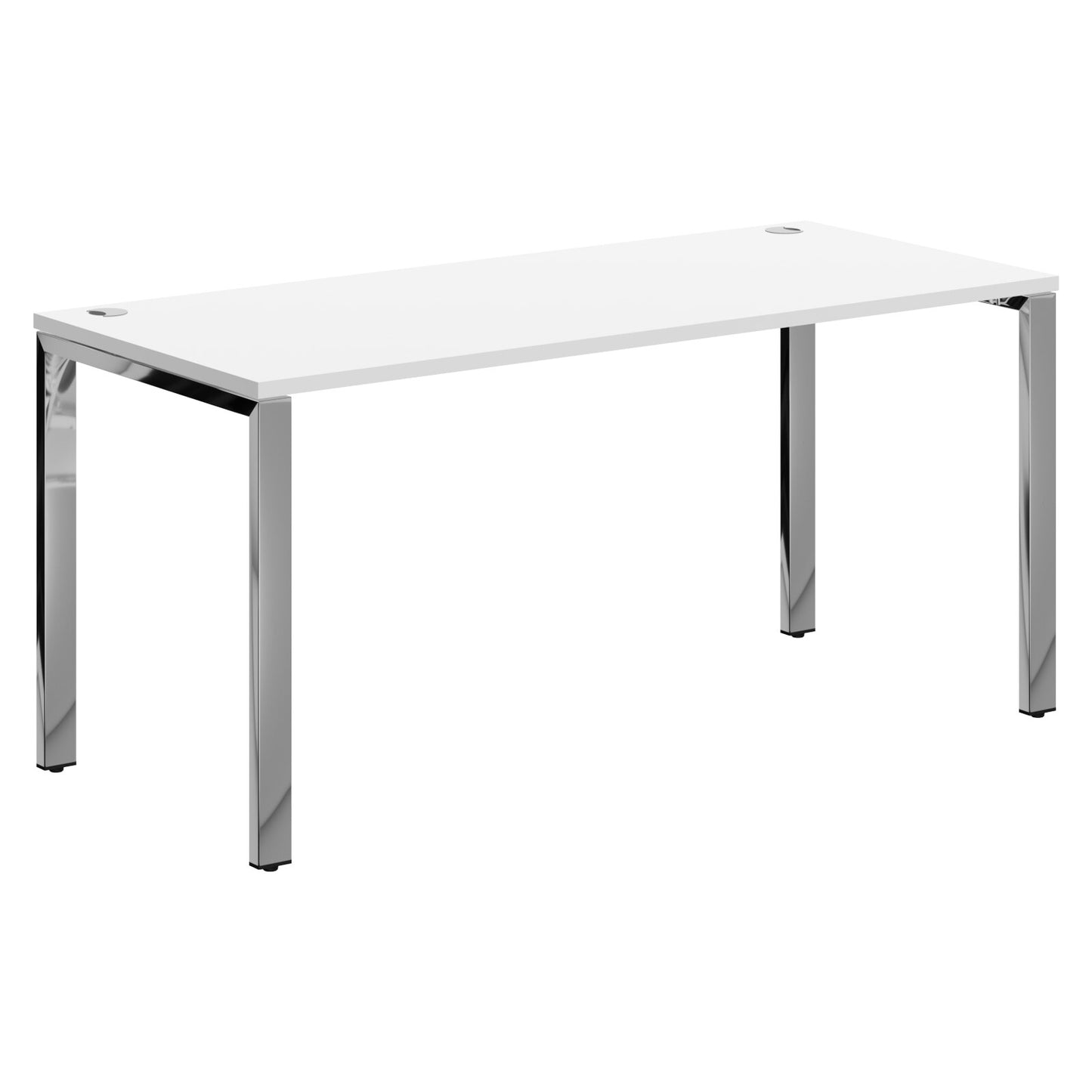 RECTANGULAR DESK DESK MADE IN 25MM MFC TOP, E1 LAMINATE CHIPBOARD 40X20MM METAL GLOSSY FRAMES