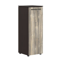 EXECUTIVE LOW HEIGHT CABINET, MADE IN E1 LAMINATE CHIPBOARD, WITH WOODEN SWING DOOR