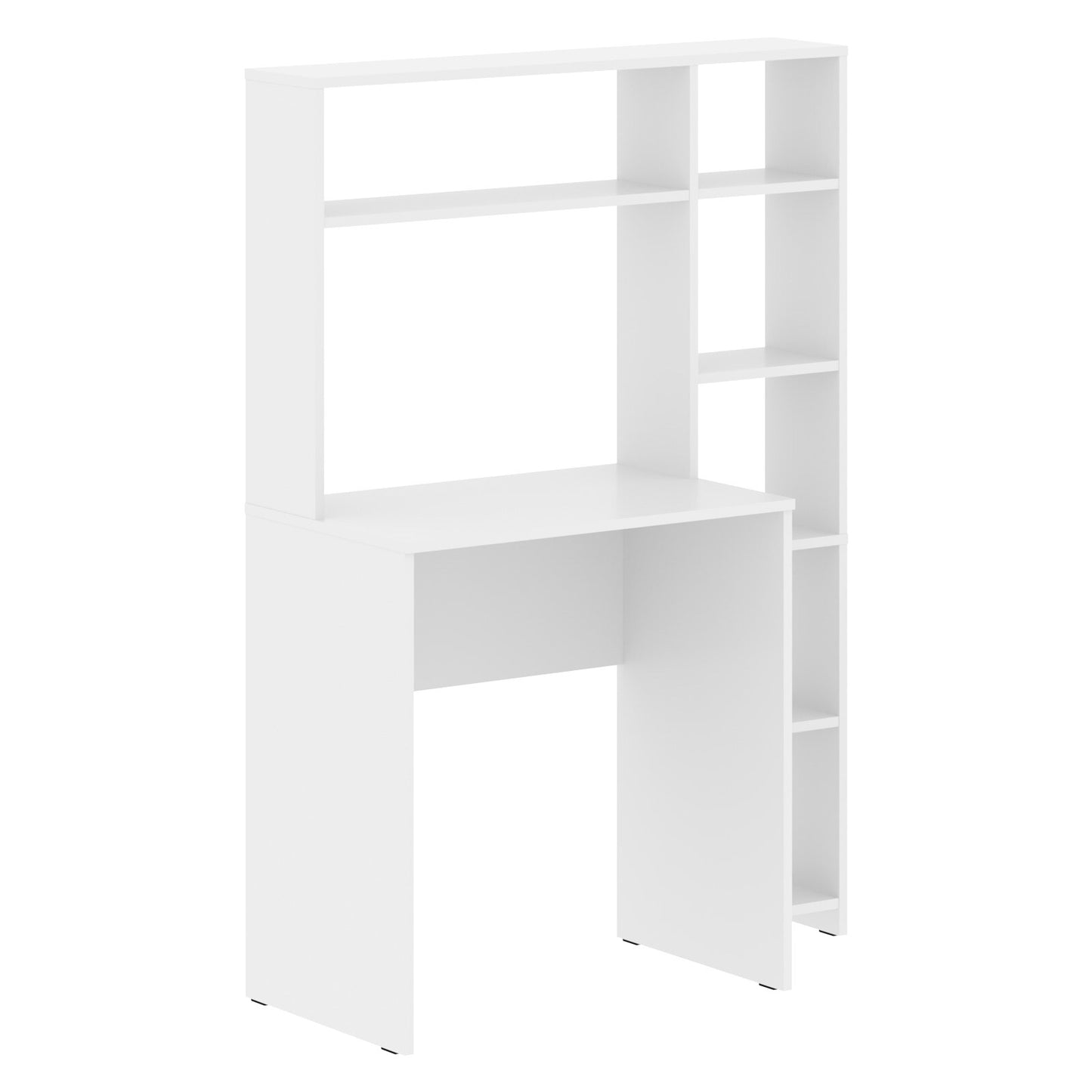 WOODEN RECTANGULAR SHAPE COMPUTER DESK WITH OPEN SHELVES , MADE IN E1 LAMINATE CHIPBOARD COLOR : SONAMA OAK LIGHT SIZE : 1000х450х1410MMH **MADE IN EUROPE **5 YEARS GUARANTEE