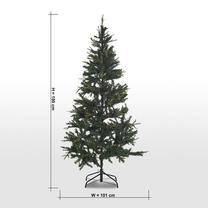 Christmas Tree with Stand and 230 LED Lights - 180 cm