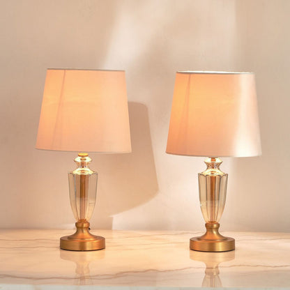 Lacenta 2-Piece Glass Table Lamp Set - 47 cm