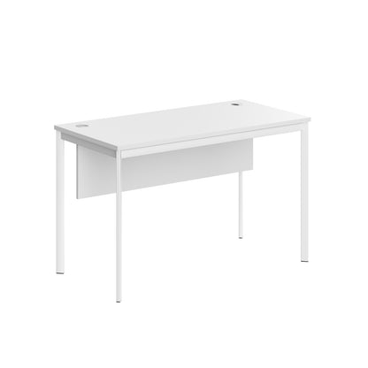RECTANGULAR SHAPE DESK MADE IN 25MM MFC TOP, MODESTY PANEL, E1 LAMINATE CHIPBOARD 40X20MM METAL FRAMES