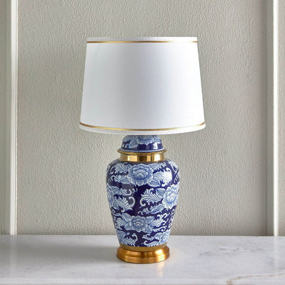 Chinoiserie Ming Porcelain Table Lamp - 72 cm