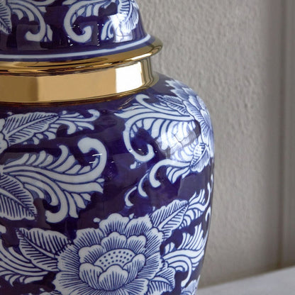 Chinoiserie Ming Porcelain Table Lamp - 72 cm