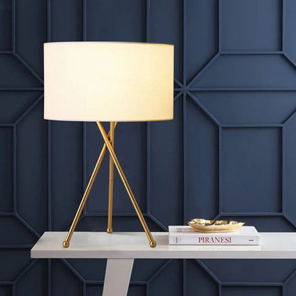 HomeKode Mid-Century Metal Tripod Table Lamp - 55 cm