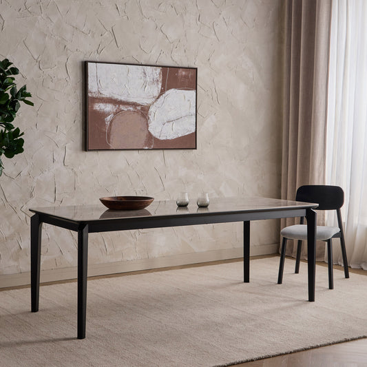 Charcoal 8-Seater Ceramic Top Dining Table
