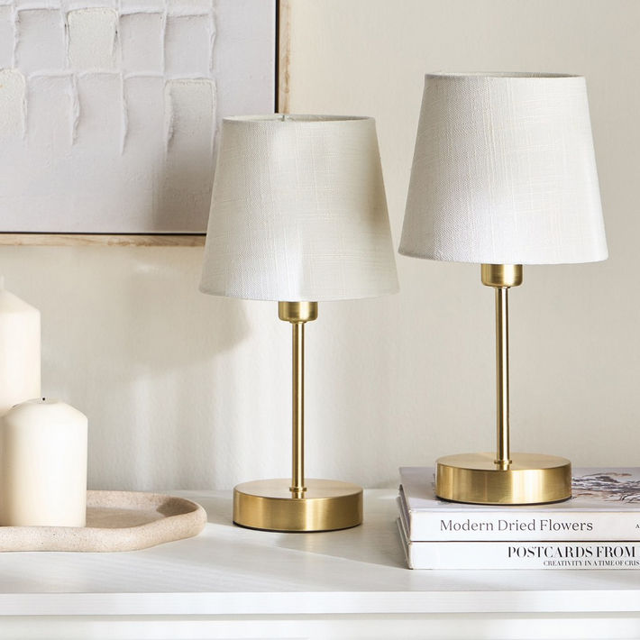 Harpy 2-Piece Metal Table Lamp Set - 31 cm