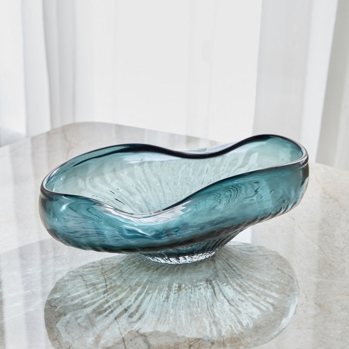 Ellero Glass Decorative Bowl - 24x39 cm