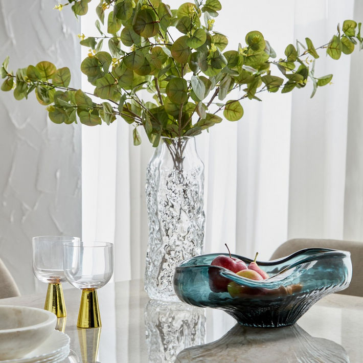Ellero Glass Decorative Bowl - 24x39 cm