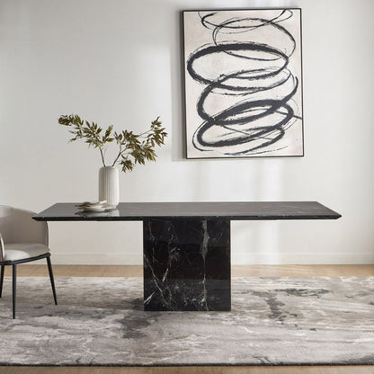 Pavia 8-Seater Marble Top Dining Table