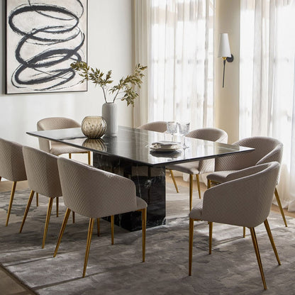 Pavia 8-Seater Marble Top Dining Table