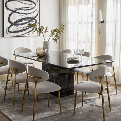 Pavia 8-Seater Marble Top Dining Table