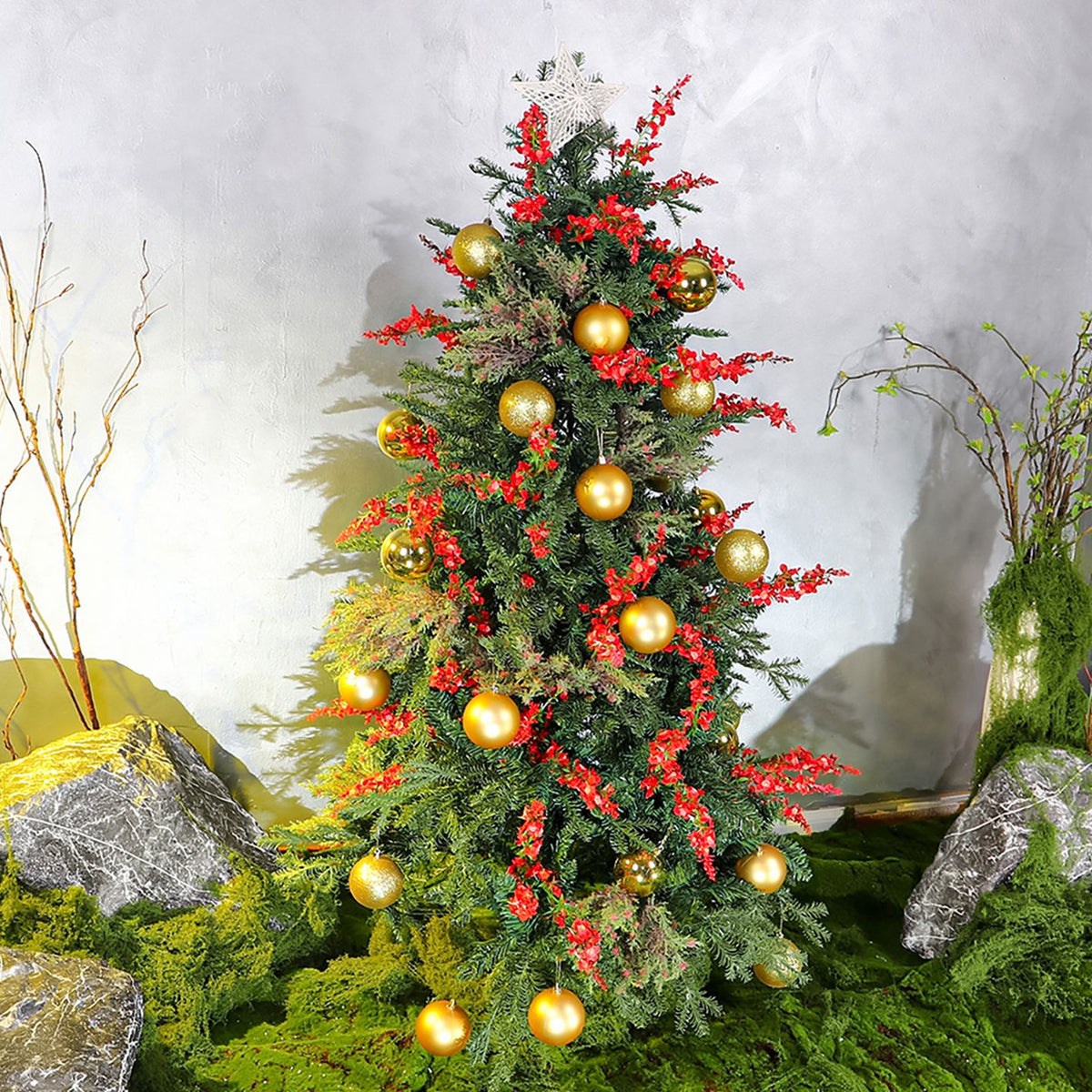 Christmas Tree with Metal Stand - 150 cm