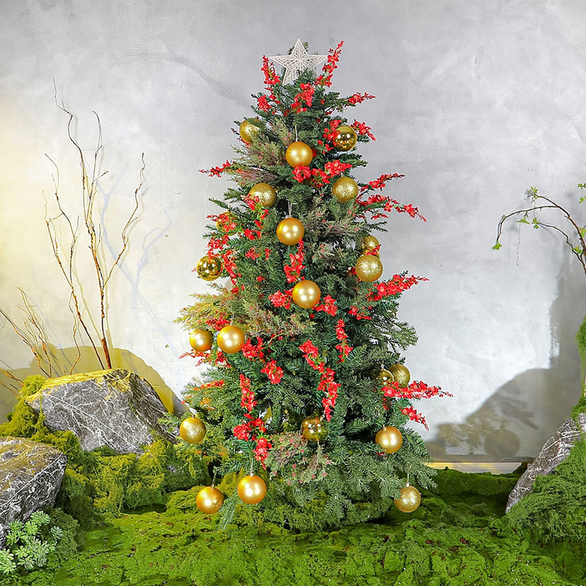 Christmas Tree with Metal Stand - 150 cm