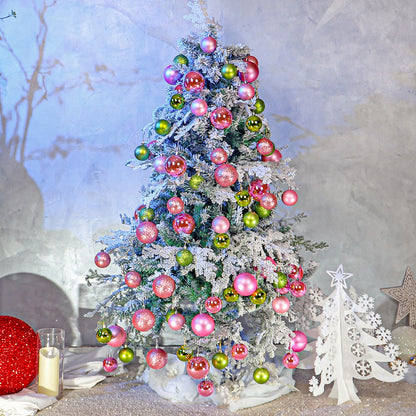 Snow-Flocked Christmas Tree with Sturdy Metal Stand - 150 cm