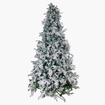 Snow-Flocked Christmas Tree with Sturdy Metal Stand - 300 cm