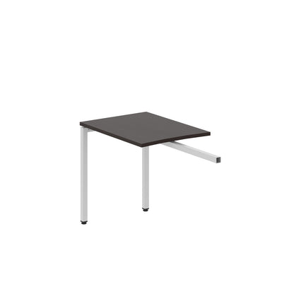 RECTANGULAR SHAPE DESK EXTENSION MADE IN 25MM MFC TOP, E1 LAMINATE CHIPBOARD WITH WOODEN MODESTY PANEL 40X40MM METAL U SHAPE FRAMES