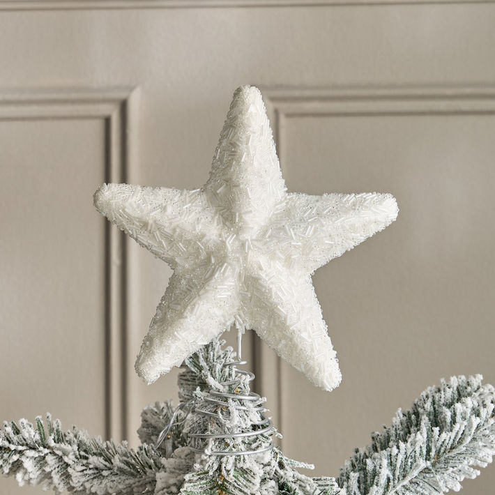 Beaded Star Tree Topper - 5x20 cm