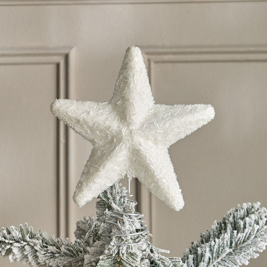 Beaded Star Tree Topper - 5x20 cm