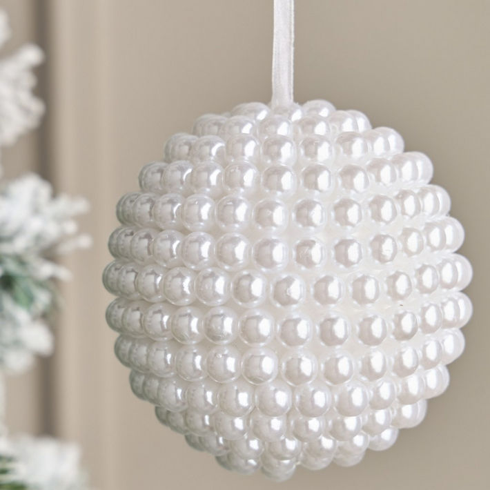 Beaded Decorative Bauble - 9 cm