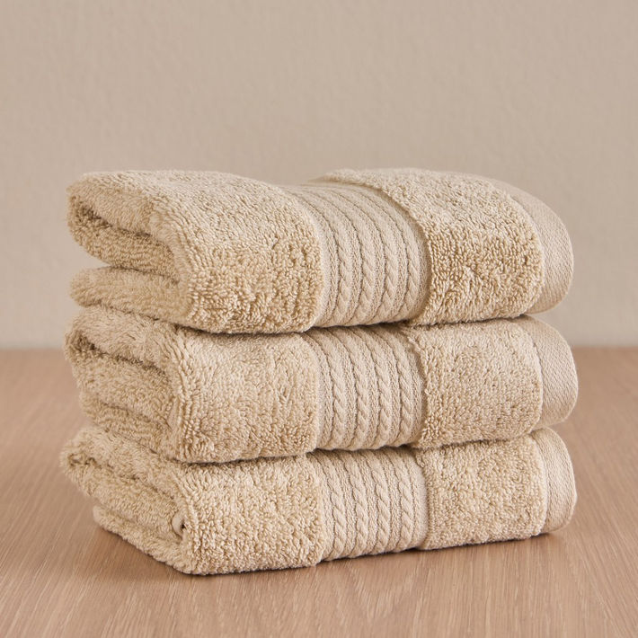 Zoey 3-Piece 500 GSM Advance Cotton Hand Towel Set - 40x70 cm