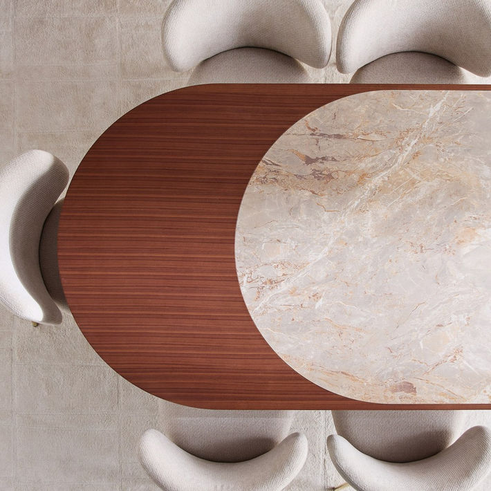 Solena 8-Seater Ceramic Top Dining Table
