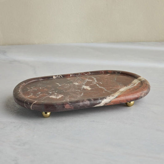 Loulou Levanto Marble Decorative Platter - 20x31 cm