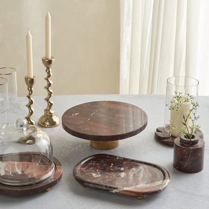 Loulou Levanto Marble Decorative Platter - 20x31 cm