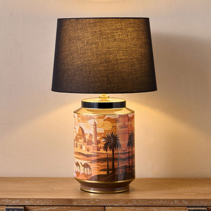 Dykuma Porcelain Table Lamp - 62 cm