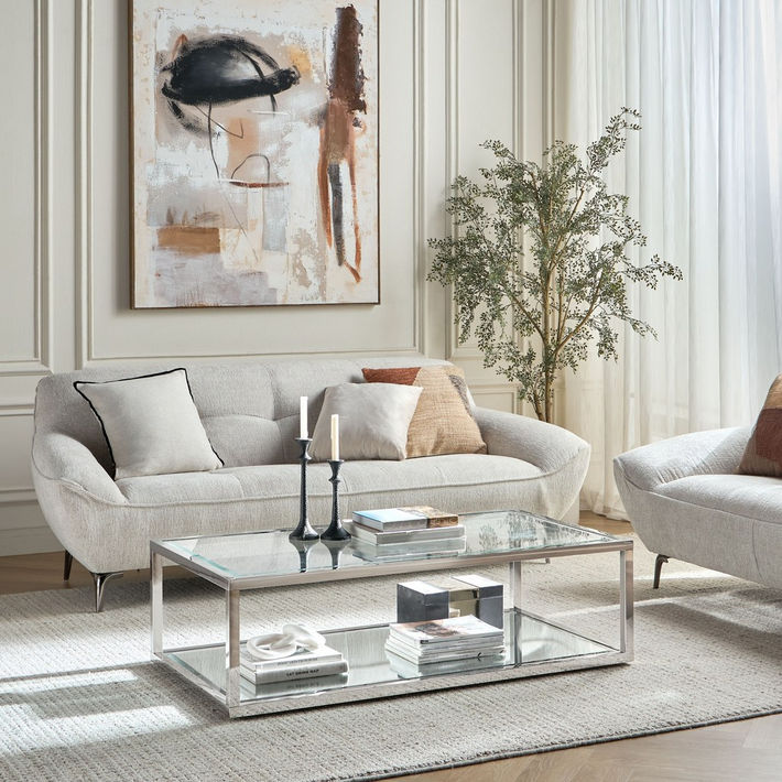 Atrisa Glass Top Coffee Table